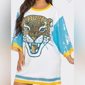 Sale‼️Jaguars sequin dress shirt